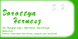 dorottya hernesz business card